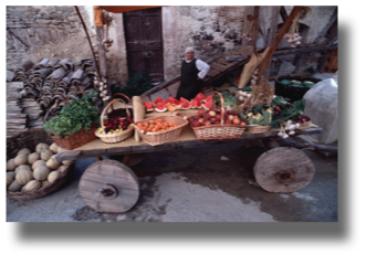 Woman with Cart
